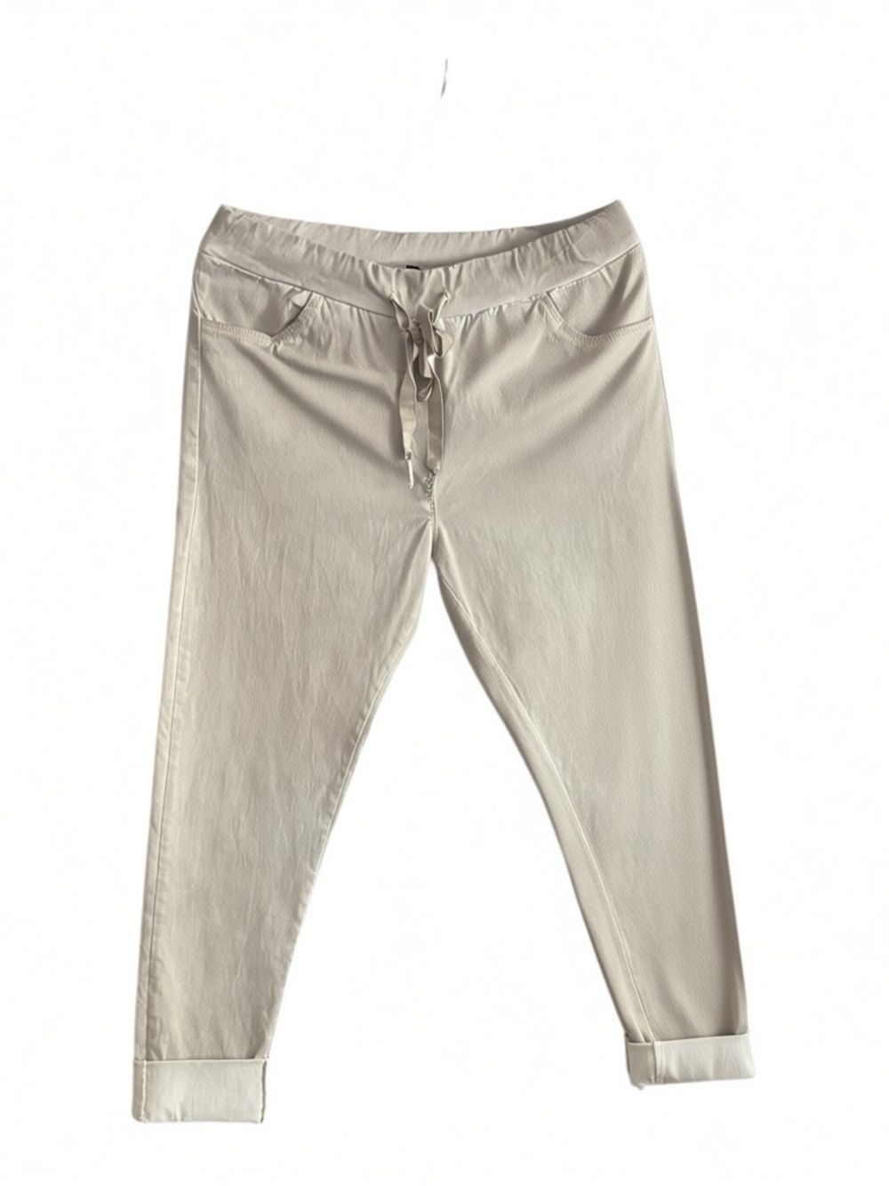 Venti6 Cream Drawstring Joggers